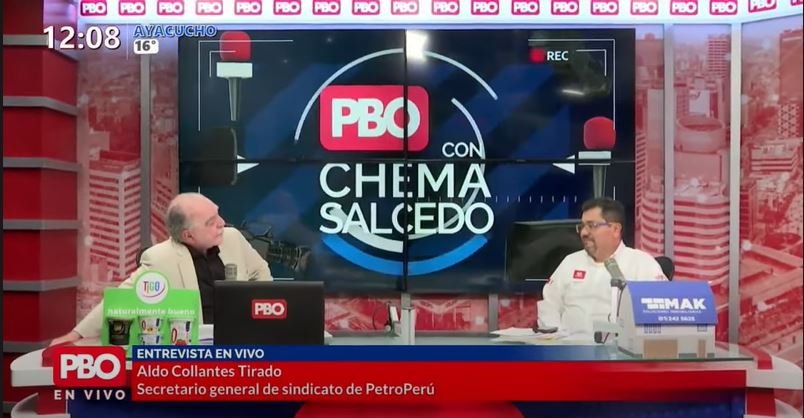 CHEMA SALCEDO ENTREVISTA A NUESTRO SECRETARIO GENERAL SR. ALDO COLLANTES T.